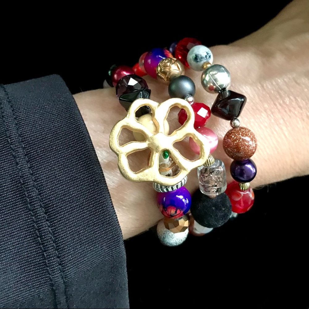 Handmade Bracelet With Vintage and Modern Elements (NB78-3H) New Without Tags
